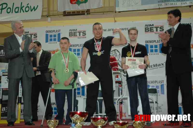 VII Mistrzostwa Polski - Wołomin 2007 - Lewa ręka # Armwrestling # Armpower.net