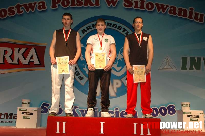 Mistrzostwa Polski 2008 - Lewa ręka # Siłowanie na ręce # Armwrestling # Armpower.net