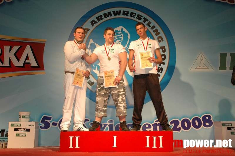 Mistrzostwa Polski 2008 - Prawa ręka # Siłowanie na ręce # Armwrestling # Armpower.net