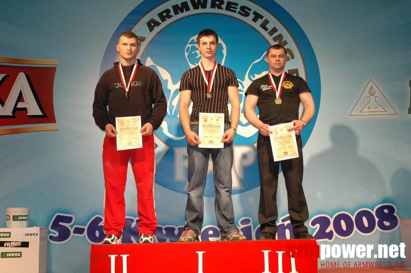 Mistrzostwa Polski 2008 - Prawa ręka # Siłowanie na ręce # Armwrestling # Armpower.net