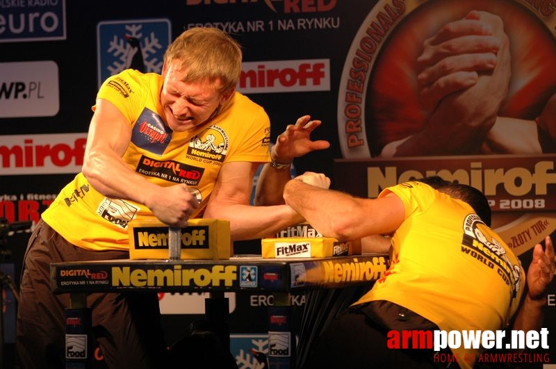 Nemiroff 2008 - Day 1 - Left hand # Siłowanie na ręce # Armwrestling # Armpower.net