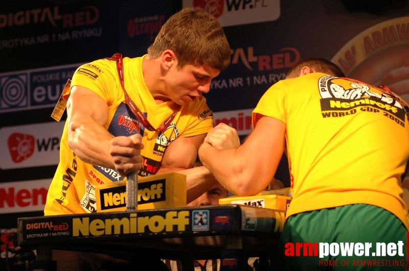 Nemiroff 2008 - Day 1 - Left hand # Siłowanie na ręce # Armwrestling # Armpower.net