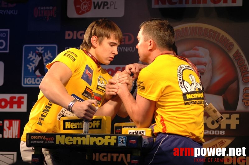 Nemiroff 2008 - Day 1 - Left hand # Siłowanie na ręce # Armwrestling # Armpower.net