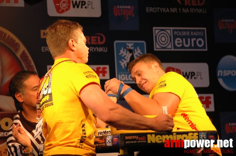 Nemiroff 2008 - Day 1 - Left hand # Siłowanie na ręce # Armwrestling # Armpower.net