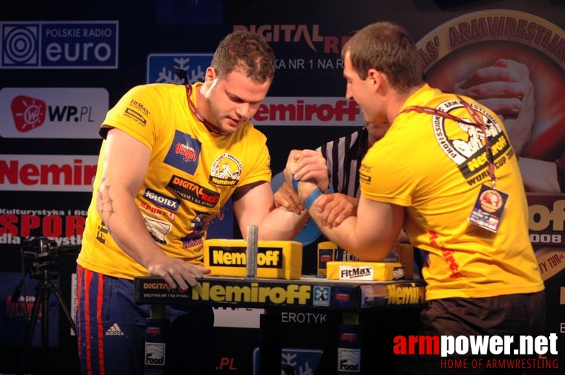 Nemiroff 2008 - Day 1 - Left hand # Siłowanie na ręce # Armwrestling # Armpower.net