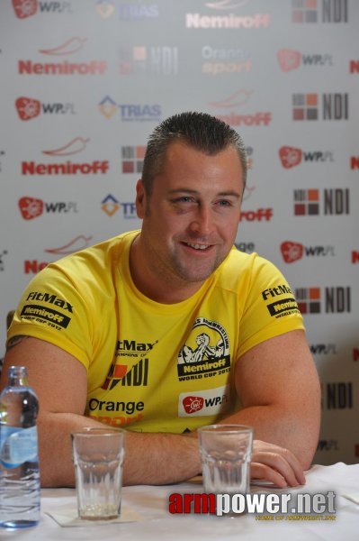 Nemiroff 2012 - Press Conference # Siłowanie na ręce # Armwrestling # Armpower.net