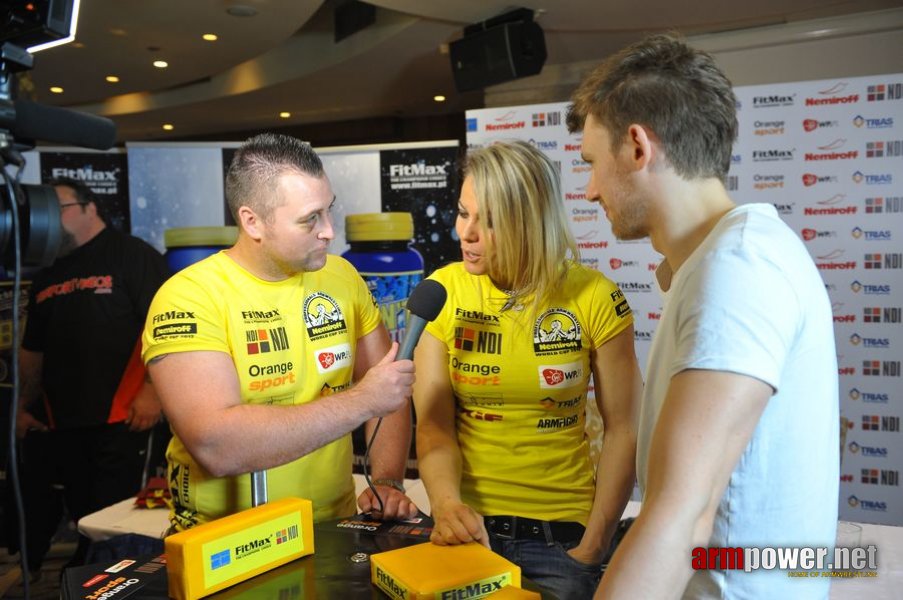 Nemiroff 2012 - Press Conference # Siłowanie na ręce # Armwrestling # Armpower.net