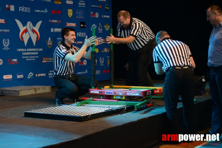 World Armwrestling Championship for Disabled 2014, Puck, Poland - left hand # Armwrestling # Armpower.net