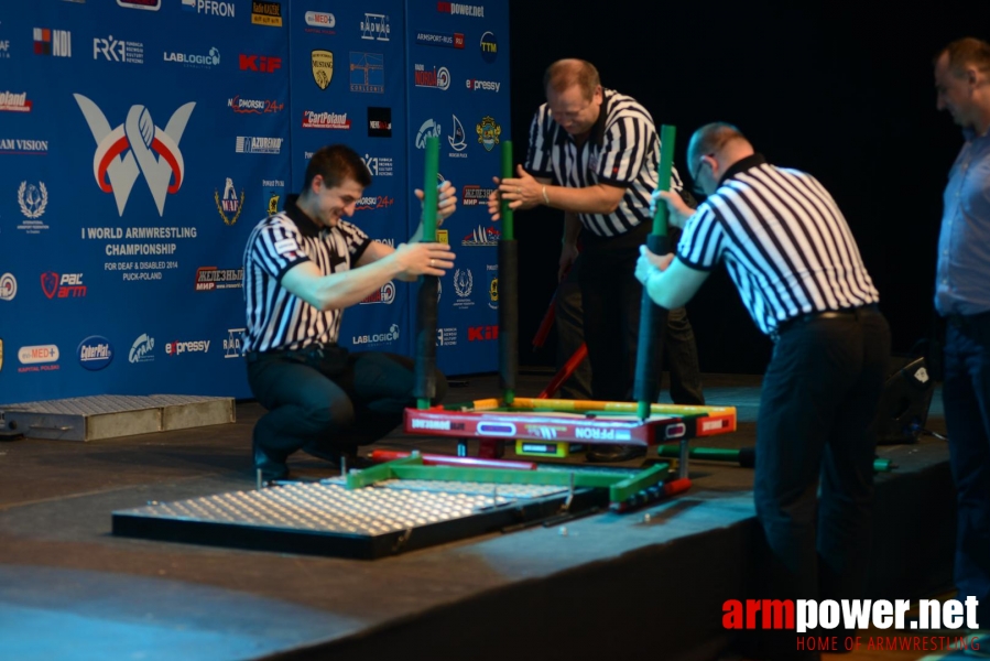 World Armwrestling Championship for Disabled 2014, Puck, Poland - left hand # Aрмспорт # Armsport # Armpower.net