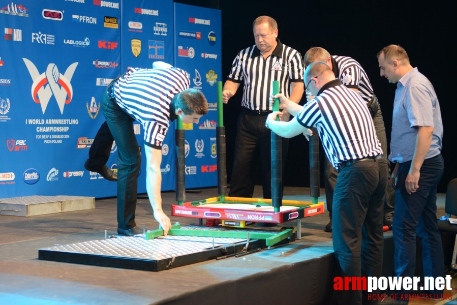 World Armwrestling Championship for Disabled 2014, Puck, Poland - left hand # Armwrestling # Armpower.net