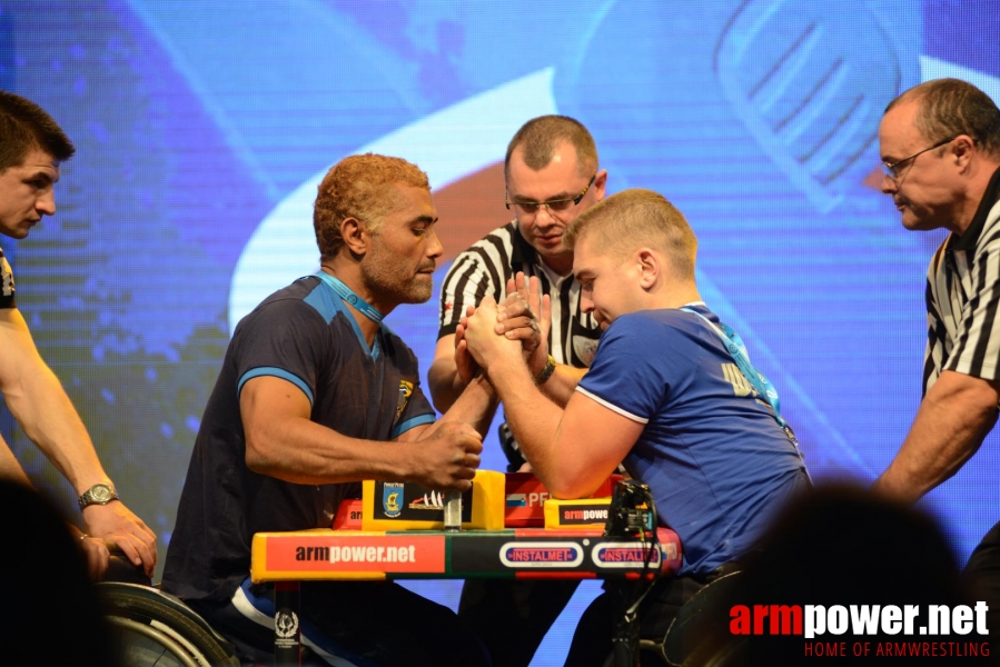 World Armwrestling Championship for Disabled 2014, Puck, Poland - left hand # Aрмспорт # Armsport # Armpower.net