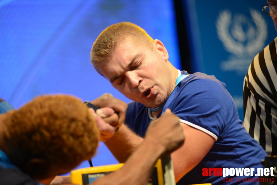 World Armwrestling Championship for Disabled 2014, Puck, Poland - left hand # Aрмспорт # Armsport # Armpower.net