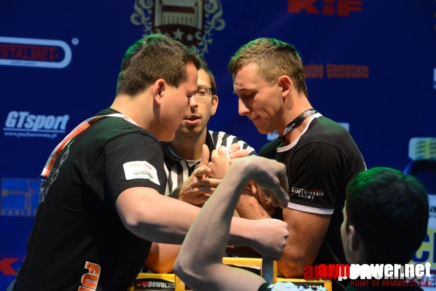 XV Puchar Polski 2014 - lewa ręka - eliminacje # Siłowanie na ręce # Armwrestling # Armpower.net