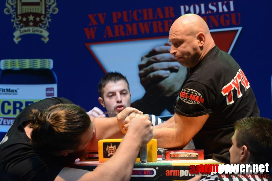 XV Puchar Polski 2014 - lewa ręka - eliminacje # Siłowanie na ręce # Armwrestling # Armpower.net