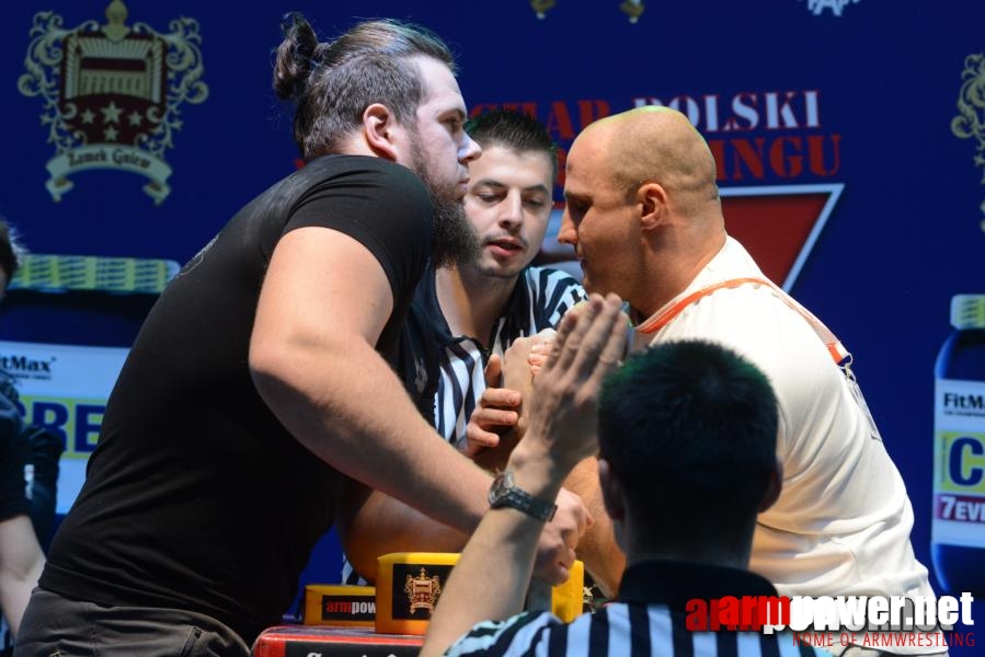 XV Puchar Polski 2014 - lewa ręka - eliminacje # Siłowanie na ręce # Armwrestling # Armpower.net