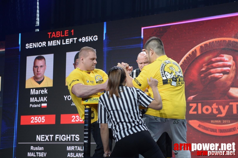 Zloty Tur 2015 by Mark Kazus - Left Hand # Siłowanie na ręce # Armwrestling # Armpower.net