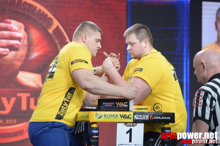 Zloty Tur 2015 by Mark Kazus - Left Hand # Siłowanie na ręce # Armwrestling # Armpower.net