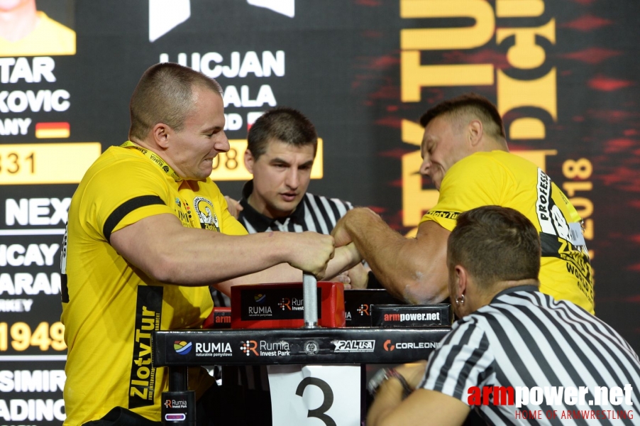 Zloty Tur 2018 - eliminations left hand # Siłowanie na ręce # Armwrestling # Armpower.net